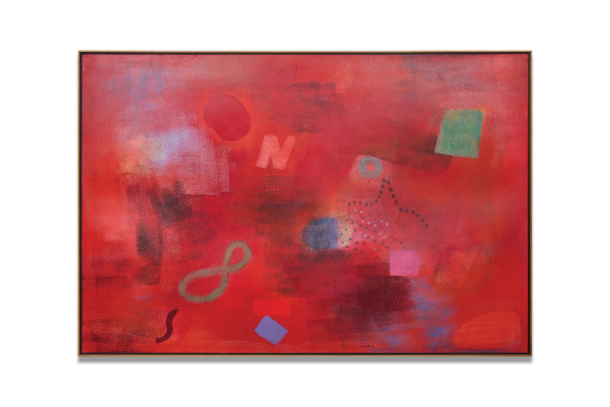 Robert Natkin, The Red One, 2003, acrylic on board mounted on canvas, 101.6 x 152.4 cm (40 x 60 inches)
