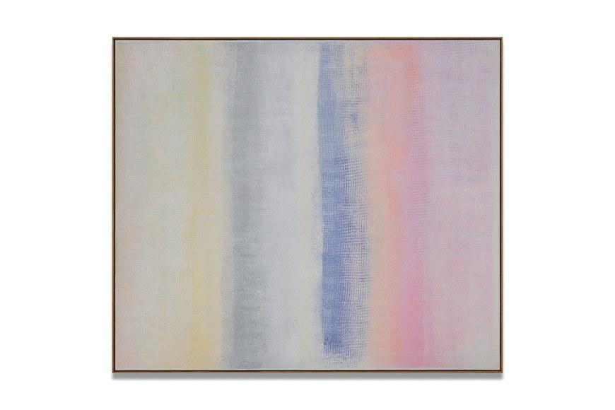 Robert Natkin, Bath Apollo, 1979, acrylic on canvas, 139.7 x 162.6 cm (55 x 64 inches)