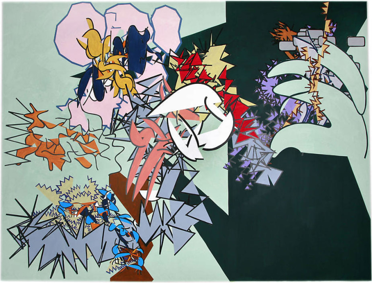 Book XVII: The Wanderings of Odysseus, 2008, Acrylic on canvas, 97 x 126&quot;