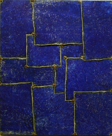 Blue, 2009 Pure pigment on steel
