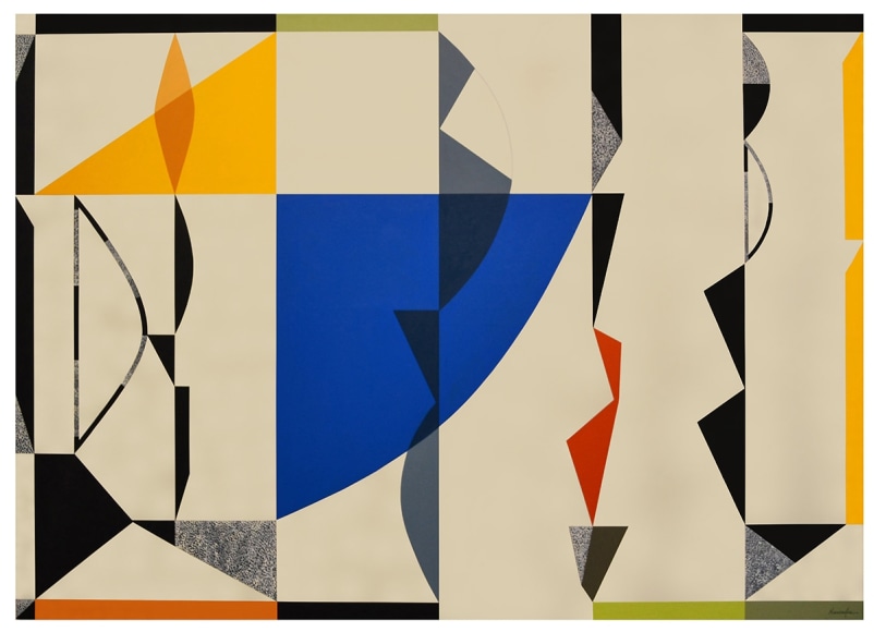 Dan Namingha, Points Connecting #45, 2023, acrylic on canvas, 152.4 x 213.4 cm (60 x 84 inches)