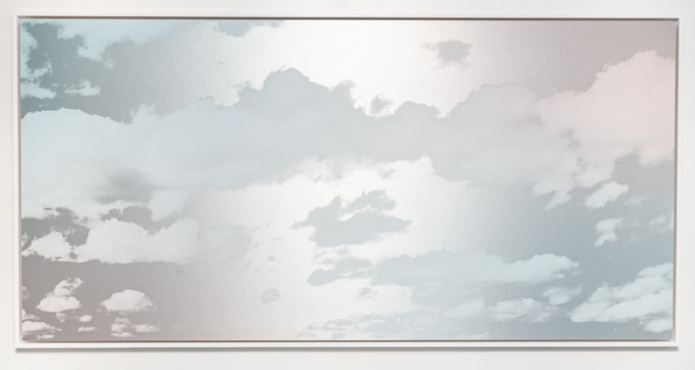 Miya Ando, Unkai (A Sea Of Clouds) June 17 2023 6:01 AM NYC, 2023, ink on aluminum composite, 155 x 310 cm (61 x 122 inches)