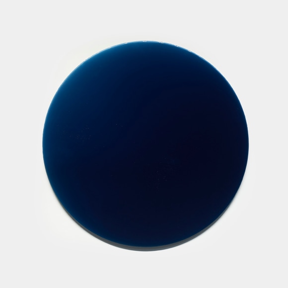 Miya Ando, Tsugomori (The Moon Hides/The Time When Moonlight Disappears, The Night Before the New Moon) March 5 2022, 2022, micronized pure silver, pigment and urethane on aluminum, 42 x 42 inches/106.7 x 106.7 cm