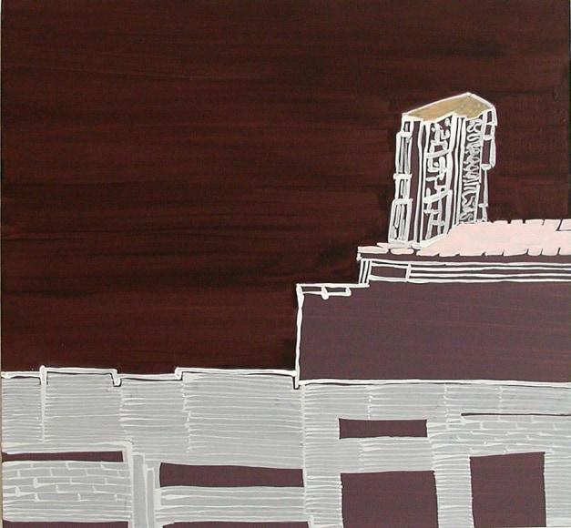 Br/Geo, 2008, acrylic on panel, 14 x 15 inches