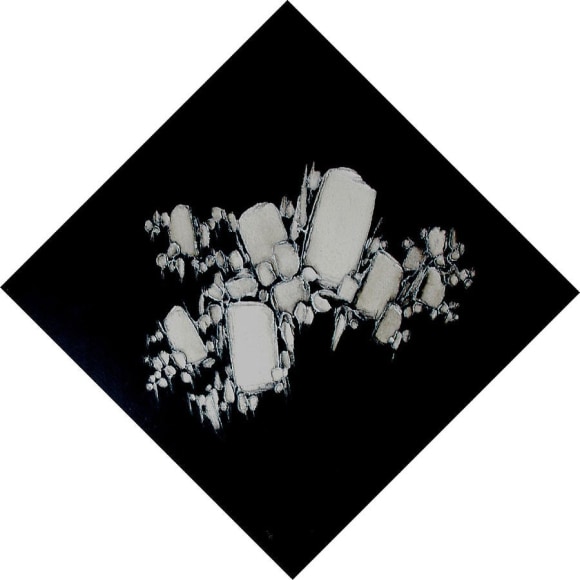 Sohan Qadri, Lila, It's Play, 1974, oil on canvas, 48 x 48"