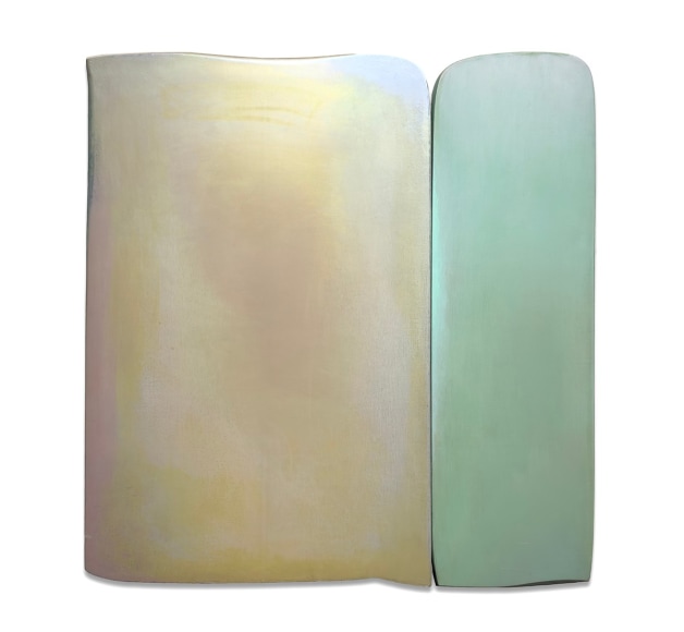 Robert Yasuda, Accord II, 2009, acrylic polymer on fabric on wood, 102 x 96.5 cm (40 x 38 inches)