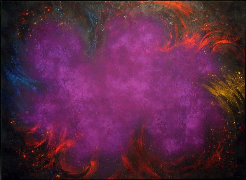 Natvar Bhavsar, AKSHYAA, 1992-93, pure pigment on canvas, 66 x 90"