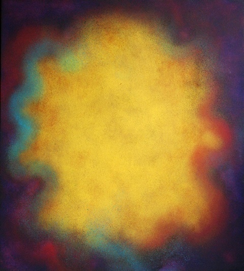 Natvar Bhavsar, AGAM III, 2004, Pure pigment on canvas, 62 x 56&quot;