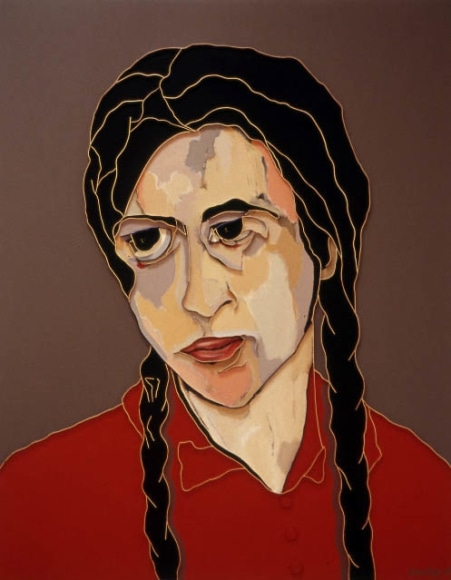 Lee Waisler, The German Girl, 2007, Acrylic and wood on canvas, 60 x 48"