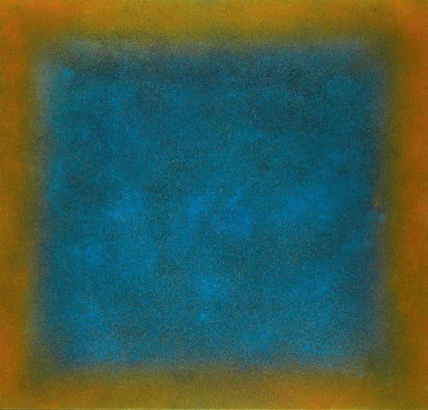 Natvar Bhavsar, TRUPTYA, 2007, pure pigment on canvas, 52 x 48 inches