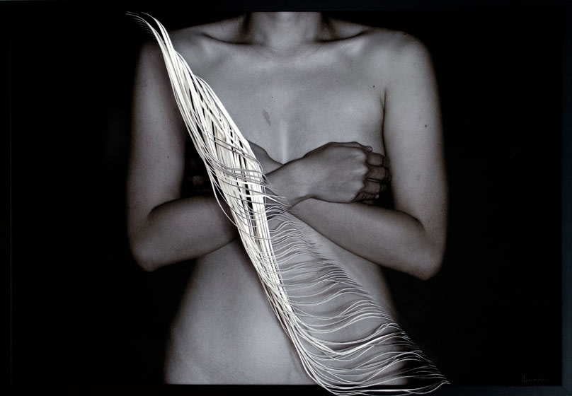 Kamolpan Chotvichai, Rupa (Body), 2015, c-type print and hand cut canvas, 27.2 x 37 inches/69 x 94 cm