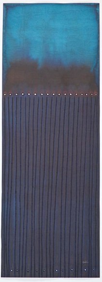 Sohan Qadri,  Puskara I , 2008, Ink and dye on paper