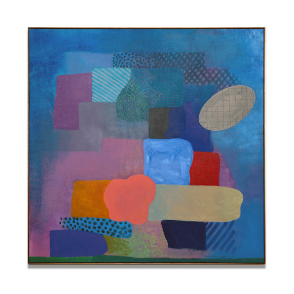 Robert Natkin, Untitled (Hitchcock), 1988, acrylic on linen, 182.9 x 182.9 cm (72 x 72 inches)