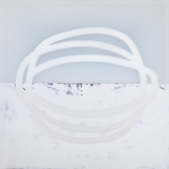 Udo Nöger, Timeless Water 2, 2024, mixed media on canvas, 152.4 x 152.4 cm (60 x 60 inches)
