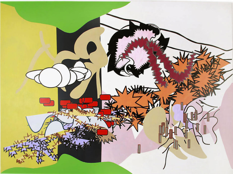 Book XI: The Wanderings of Odysseus, 2004, Acrylic on canvas, 96 x 128&quot;