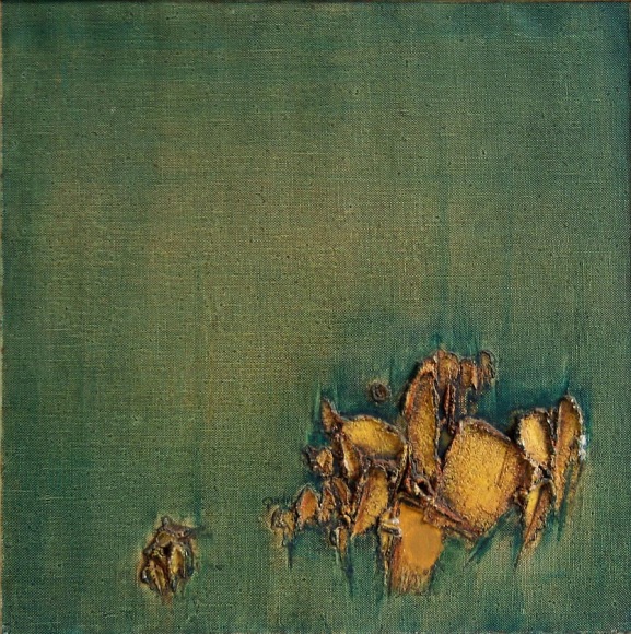 Yellow Green Duet, 1969, Oil on canvas, 26 x 26"
