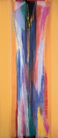 Vittorio Matino,  Gold Flight , 2006, Acrylic on linen, 84.5 x 35.75"