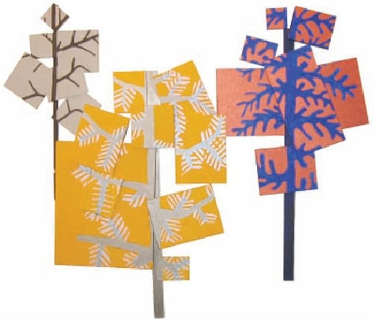 Susan Weil, Into the Forest, 2006, acrylic on canvas and wood, 188 x 238.8 cm (74 x 94 inches)