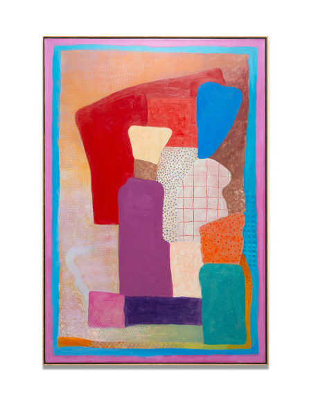 Robert Natkin, For Gene Kelly, 1988, acrylic on mylar mounted on canvas, 149.9 x 101.6 cm (59 x 40 inches)