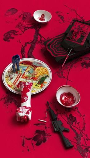 , Kim Joon, Blue Jean Blues-O Yun, 2012, digital print, 82.7 x 47.2 inches/210 x 119.9 cm