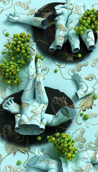 Drunken-Moet Chandon, 2011, digital print, 82.7 x 47 inches