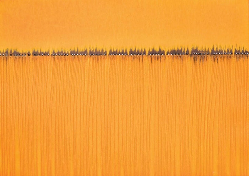 Purusha, 2008, Ink and dye on paper, 39 x 55&quot;