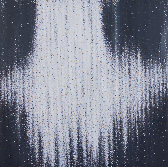 , Hosook Kang, Alchemy 12, 2010, acrylic on canvas, 60 x 60 inches / 152.4 x 152.4 cm.