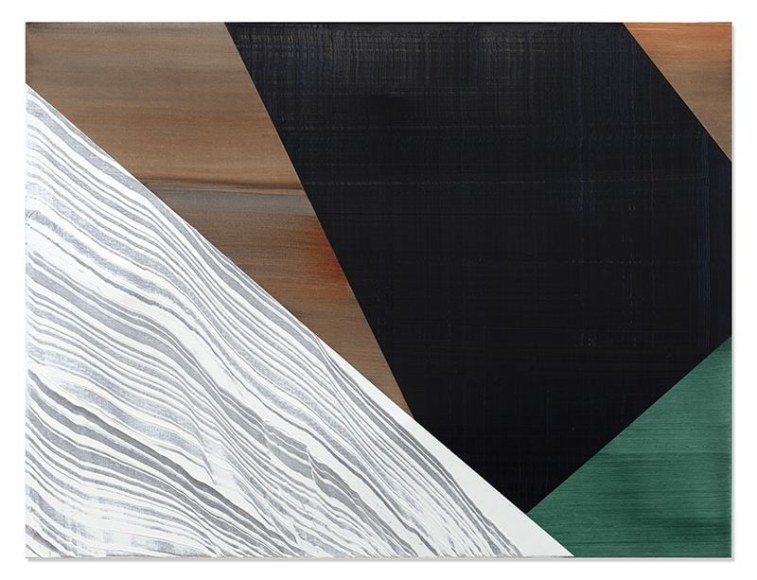 Ricardo Mazal, SP Black 6, 2019, oil on linen, 91.4 x 121.9 cm (36 x 48 inches)