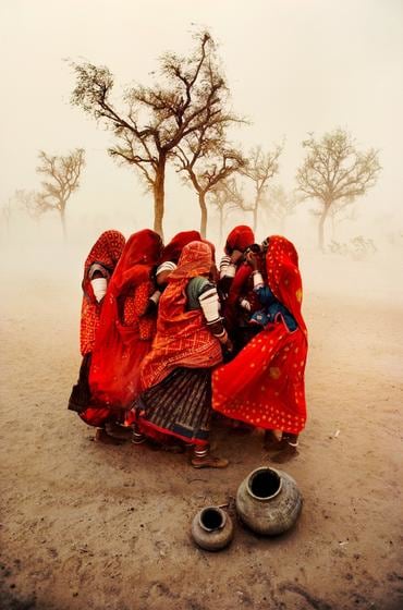 , Steve McCurry, Dust Storm, Rajasthan, India, 1983, chromogenic print on Fuji Crystal Archive, 48 x 72 inches/121.9 x 182.9 cm; © Steve McCurry