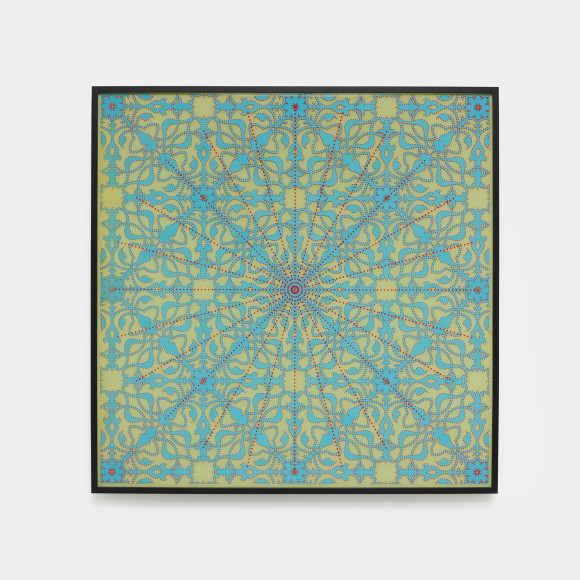 The Sum of All its Parts (Mughal Gardens) I, 2022, resin, 47 x 47 inches/119.4 x 119.4 cm