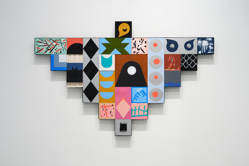 Matthew Kirk, Who Needs Tomorrow, 2024, mixed media, 106.7 x 167.6 cm (42 x 66 inches)