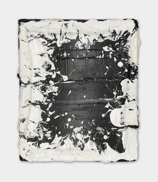 Jane Lee, Out of the Yang, 2023, mixed acrylic mediums, 120 x 100 x 9 cm (47.25 x 39.4 x 3.5 inches)