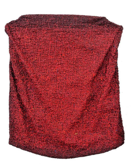 Without Stretcher, 2012, mixed media on epoxy canvas, 41.7 x 37.8 x 3.5 inches