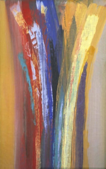 Vittorio Matino,  American Journey & Yellow , 2007, Acrylic on linen, 32 x 20"