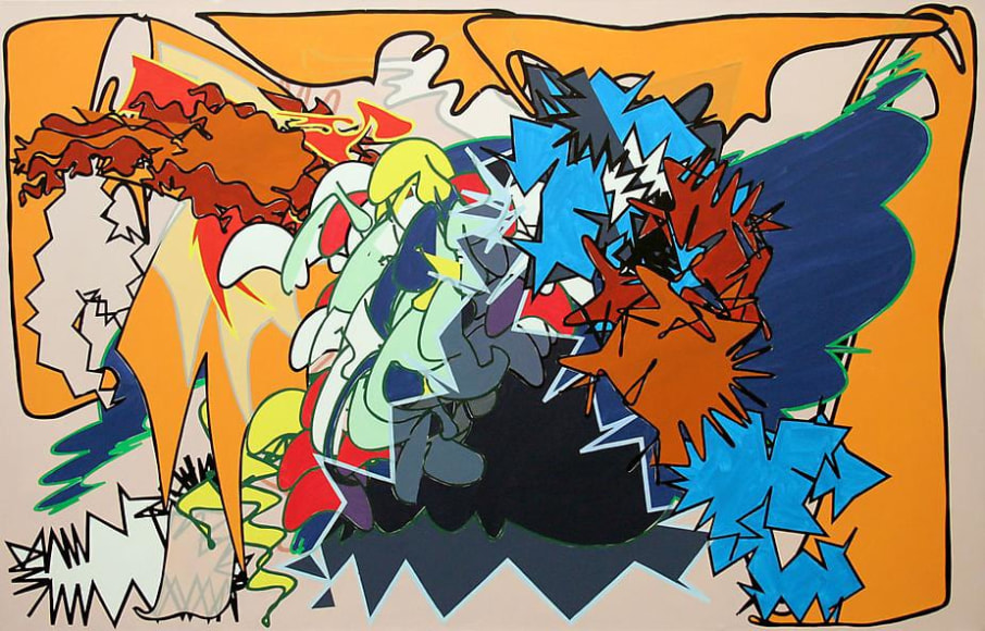 Zephyrus, 2008, acrylic on canvas, 51 x 80 inches