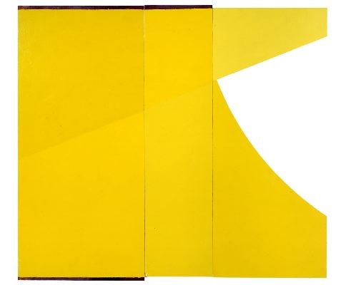 Merrill Wagner, Aha!, 2004, Paint on steel, 22.5 x 28.5 inches