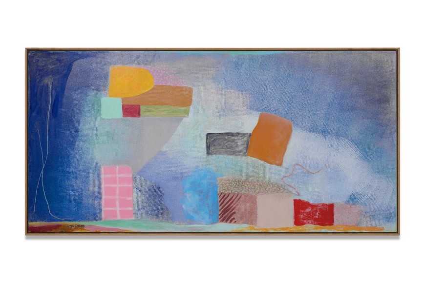 Robert Natkin, It Only Happens Like This in Dreams, 1999, acrylic on paper mounted on canvas, 64.8 x 132.1 cm (25.5 x 52 inches)