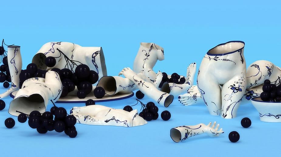 Kim Joon, Fragile-Villeroy &amp;amp; Boch, 2010, Digital print, 47 x 82.7 inches