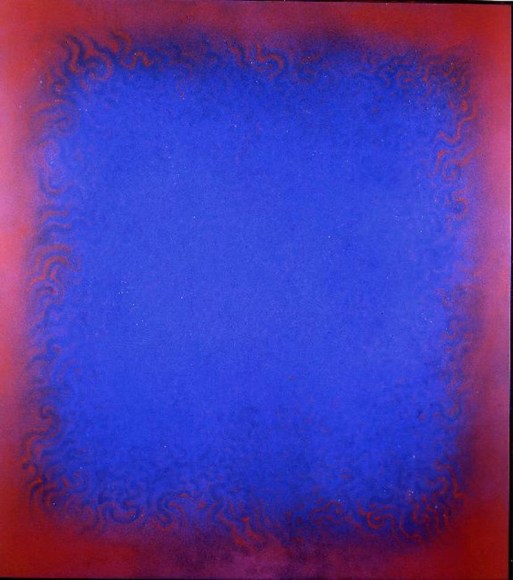 Natvar Bhavsar,  REESHEE,  2006 Pure pigment on canvas 75 x 68&quot;