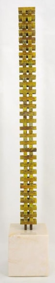 Urbana 40, 2008, Pure pigment on steel,  74 x 5 x 5&quot;