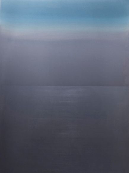 Miya Ando, Sentient 2, 2012, hand dyed, anodized aluminum, 40 x 30 inches