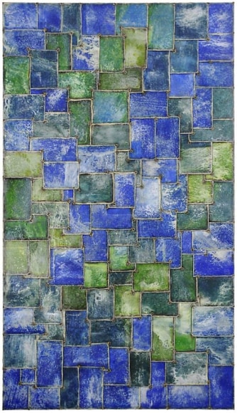 Nathan Slate Joseph, Spring Hall, 2009, pure pigment on steel, 84 x 48 inches