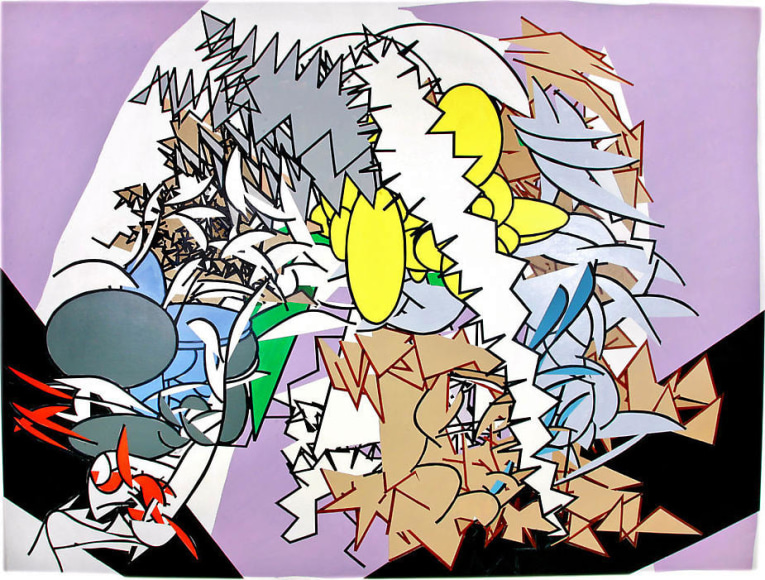 Book XIV: The Wanderings of Odysseus, 2006 Acrylic on canvas, 97.5 x 127.5&quot;