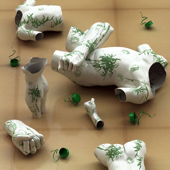 Kim Joon, Drunken&ndash;Soju, 2011, digital print, 119.4 x 119.4 cm (47 x 47 inches)