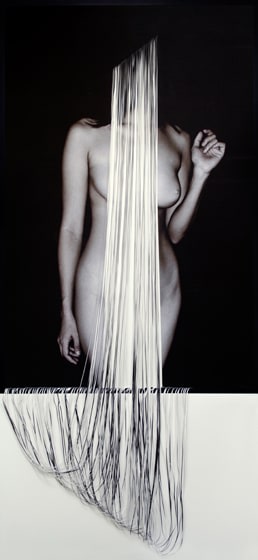 Kamolpan Chotvichai, Nirvana, 2015, c-type print and hand cut canvas, 170 x 123 cm (67 x 44 inches)