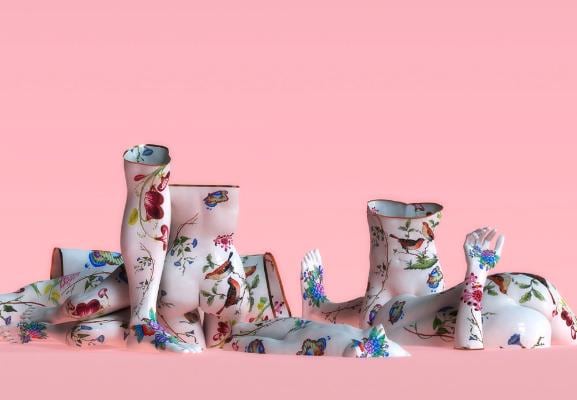 Kim Joon, Fragile-Herend, 2010, Digital print, 47 x 66 inches