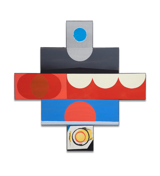 Matthew Kirk, A New Moon, 2024, mixed media, 76.2 x 76.2 cm (30 x 30 inches)