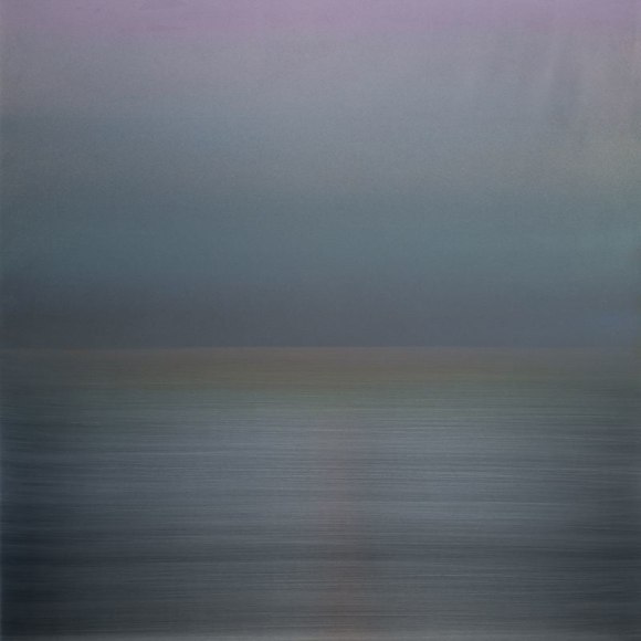 Miya Ando, Kasumi Mist August 3.3.8, 2017, pigment, resin and urethane on aluminum, 91.4 x 91.4 cm (36 x 36 inches)