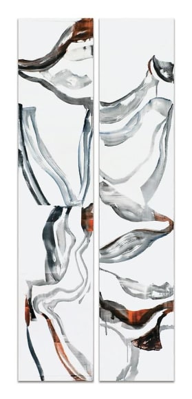 Ricardo Mazal, ODENWALD 1152 N.23, 2008, Oil on linen, 78 x 33.5 inches