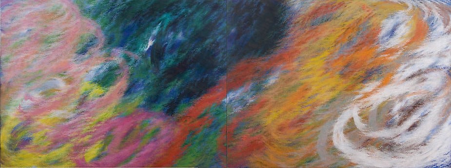 Season After Seasons, 2008, Acrylic on canvas, 76.5 x 204"
